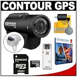 Contour GPS Full 1080p HD Helmet Wearable Camcorder Video Camera with 8GB Card + Adobe Elements + Cleaning Kit for Skate, Snow, Moto, Bike & all Extreme Sports