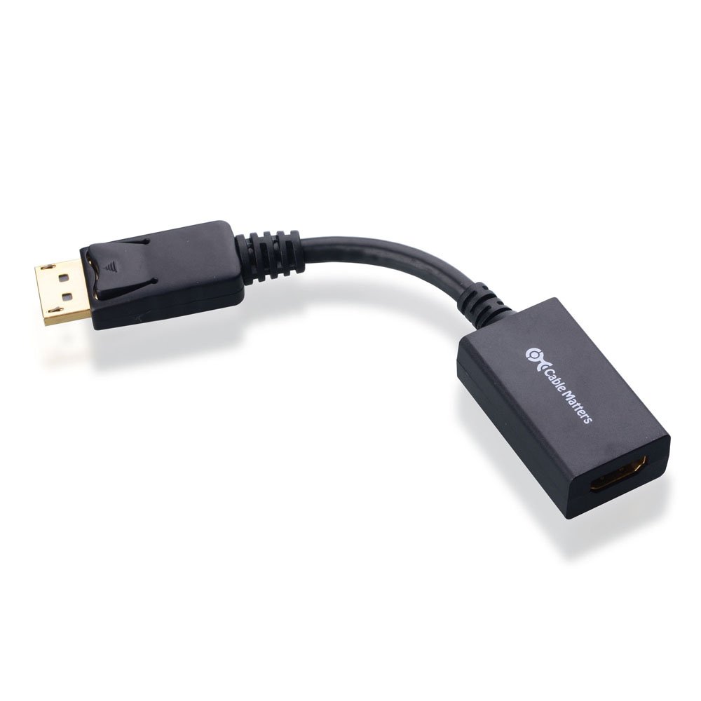 Cable Matters® Gold Plated DisplayPort to HDMI Adapter (Male to Female