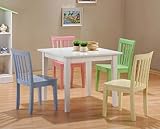 Coaster 5 Piece Wood Kids Table Set Coaster 5 Piece Wood Kids Table Set