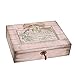 Cottage Garden No Friend Like A Sister Blush Pink Distressed Locket Music Box Plays Friend in Jesus