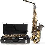 Alto Saxophone by Gear4music Black & Gold