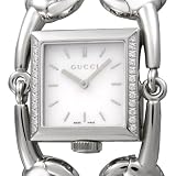 GUCCI 腕時計 シニョリーア 116LG ホワイトシェル SS 24Pダイヤ ラージ YA116307 レディース