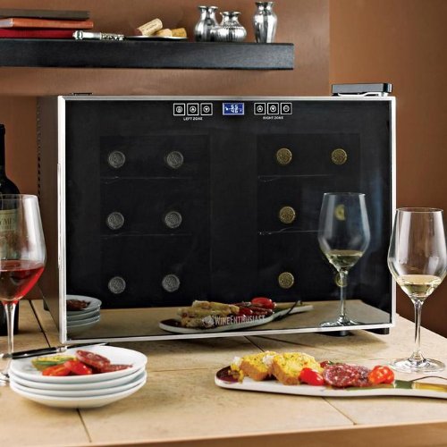 Wine Enthusiast Silent 12 Bottle Touchscreen 
