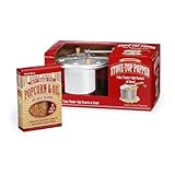 West Bend 6-Quart Stovetop Popcorn Popper with 3 Seasoned Popcorn Packs