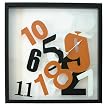 Loco Glass Clock with Silver Hands