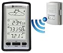 Ambient Weather WS-1280 Wireless Indoor & Outdoor Digital Thermometer w/ Indoor Humidity, Forecaster, Atomic Clock