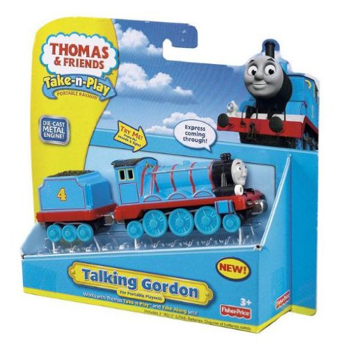 Imagen 2 de Fisher Price Thomas y sus amigos - Locomotoras grandes luces y sonidos Gordon [versión en inglés]