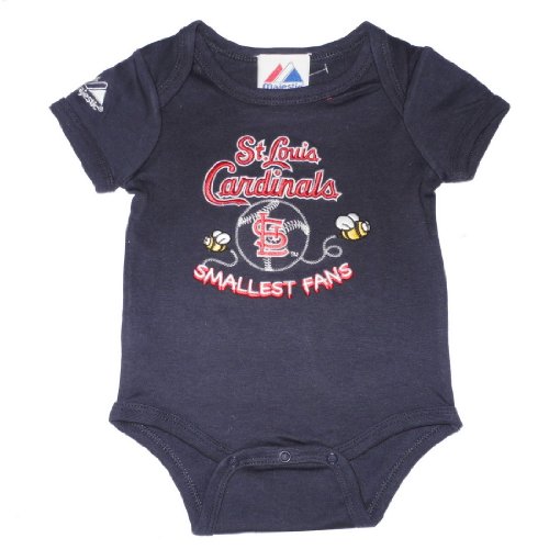Majestic St. Louis Cardinals MLB Baby / Infant One-Piece Bodysuit / Romper / Onesie (Size: 6-9)