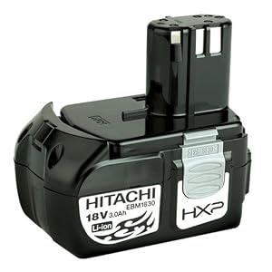 Click here to buy Hitachi 326241 EBM1830 18-Volt Lithium-Ion 3.0 Ah HXP Battery by Hitachi.