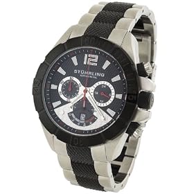 Stuhrling Original Mens Watersports 'Westport' Chronograph GMT Black PVD Mens Watch # 235.332B213 by St�hrling Original