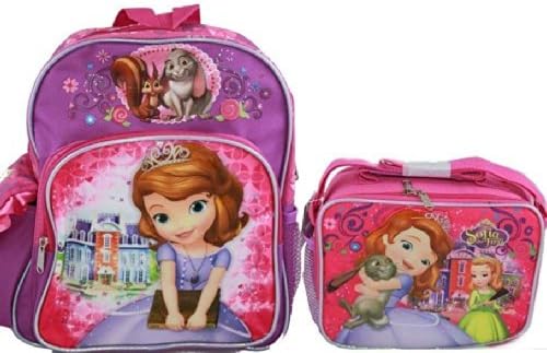 Disney Princess Sofia the First Amber Small 12" Backpack and Lunch Bag Lunchbox