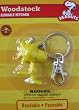 Peanuts Snoopy character bendable keyring - Woodstock Figure Keychain