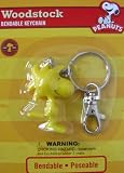 Peanuts Snoopy character bendable keyring - Woodstock Figure Keychain