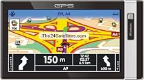 Nanjio NJ7500 GPS - Large 7.0 inch Full Touch-Screen with Bluetooth, FM Transmitter, AV-in - Complete USA, Canada, Mexico Map - Multimedia Player: Movie, Music, Picture and Text