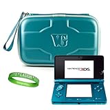 Original & Stylish Aqua Blue Nintendo 3DS Hard Case with Reinforced Walls a ....