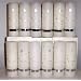 12 White Pillar 2x6 Inch Dreams Baby Powder Scented Gift Favor Candles