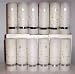 12 White Pillar 2x6 Inch Dreams Baby Powder Scented Gift Favor Candles