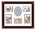 2pk (16x20) Beaded Walnut Frame (6-Opening Mat)