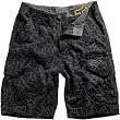 Fox Racing Slambozo Youth Boys Cargo Short Fashion Pants w/ Free B&F Heart Sticker Bundle - Black Camo