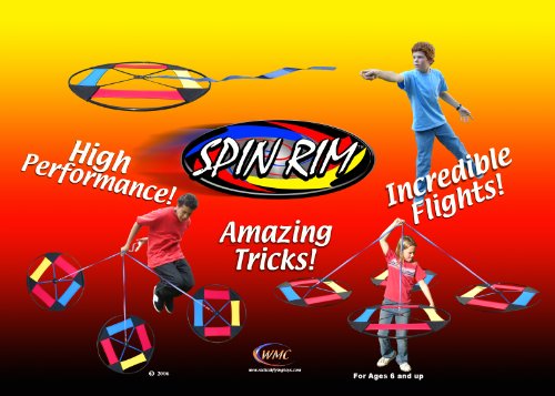 Spin Rim Tethered Flying Saucer