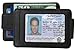 SG-105 DeepPocket Leather Money Clip Wallet, Top Grain Cowhide with SeeId
