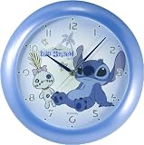Disney (ディズニー) 掛け時計 DIC-5001-8ST リロ&スティッチ スティッチ ブルースイープの画像