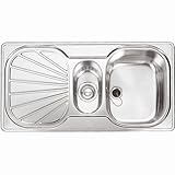 Franke Erica EUX651 1.5 Bowl Kitchen Sink in Stainless Steel by FRANKE [並行輸入品]