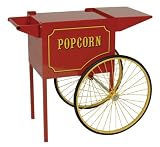 Paragon Medium Popcorn Cart for 6 and 8-Ounce Poppers (Red)