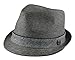 Hatter Big size Mens Classic Fedora Short Brim Trilby Hat XL(60cm), XXL(62cm)