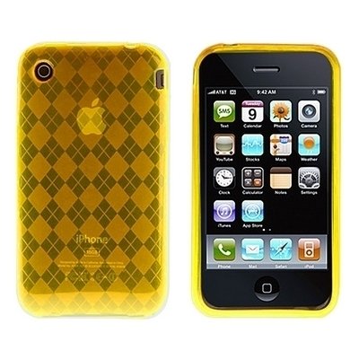 Logotrans Rhombus Series Schutzh&uuml;lle f&uuml;r Apple iPhone 3G/3GS orange Preisvergleich