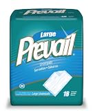 Prevail Fluff Underpad, Large, 18 Underpads (Pack of 4)
