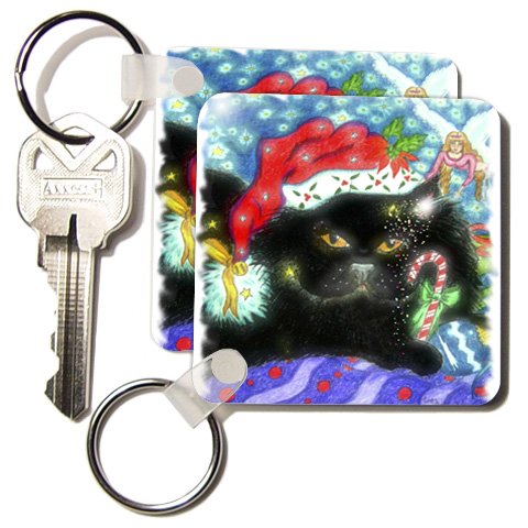 Kittys Magical Christmas - Set Of 6 Key Chains