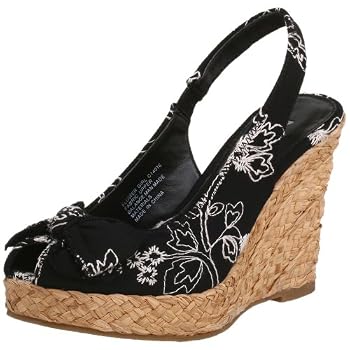 MIA Women's Flower Girl Wedge Sandal