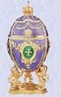Fleur de Lis and lion s statue Faberge Egg sculpture (Digital Angel Decor)