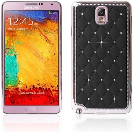 Raydes SAMSUNG Galaxy NOTE3 Back Cover Case - Starlight Series Hard Shell Back Cover Case - Ultra Slim, Lightweight, Premium PC Material, Hard Shell Back Case Cover - for SAMSUNG Galaxy NOTE3 (2013) SM-N900 N9000 N9002 N9005 N9009 - Black