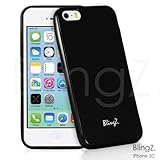 TheBlingZ.® New TPU Gel Jelly Rubber Silisone Slim Skin Phone Case Cover For iPhone 5C - Black