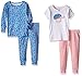 Carter's Baby Girls' 4 Piece Graphic Tee PJ Set (Baby)