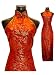 Golden Flowers Shoulderless Dress