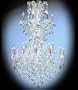 James R. Moder Maxfield Gold Crystal Chandelier