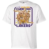 Los Angeles Lakers 2010 NBA Finals Champions Official Parade Caricature T-Shirt