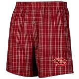 NCAA Arizona Diamondbacks Red Plaid Event Boxer Shorts (Medium)