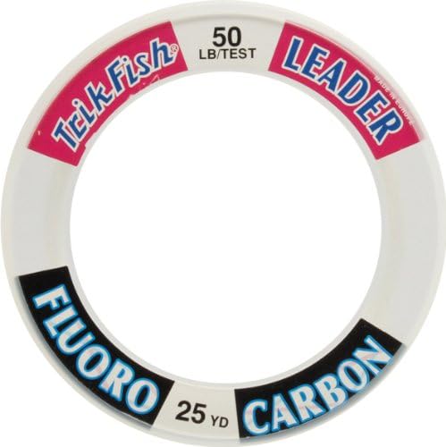 Sponsored Ad - TrikFish Fluorocarbon Leader Fishing Line - Trik Fish Leader Material - Saltwater & Freshwater Fishing Line - Clear, Virtually Invisible - High Strength & Abrasion Resistance - 15-100 Lb Test Spool