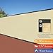Fence4ever 6'x25' 3rd Gen Tan Beige Fence Privacy Screen Windscreen Shade Cover Mesh Fabric (Aluminum Grommets) Home, Court, or Construction