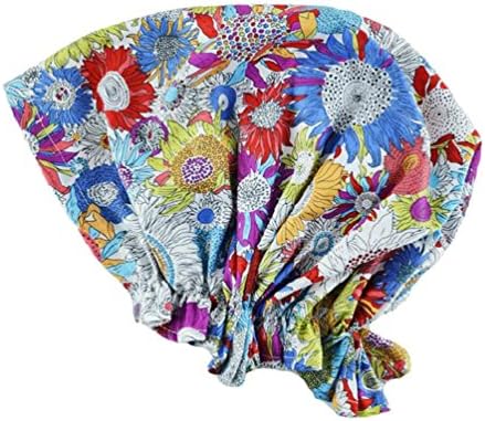 Gauze Chemo Head Cap, Head Scarf, Hat for Women Cancer Patients (Sunflower)