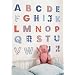 Funtosee Alphabet Upper Case Themed Room Stickers, Giant, Set of 26,  Red White and Blue