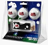Arkansas State Red Wolves 3 Golf Ball Gift Pack with Spring Action Tool
