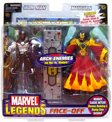 Marvel Legends Face Off Variant Iron Man vs.Mandarin Action Figure Set