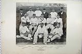 1895 Yorkshire Cricket Team Wood Photograph Sport