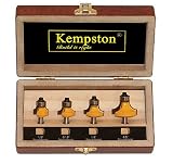 Kempston KC3040 Roundover Set, 1/4-Inch Shank, 4-Pieces