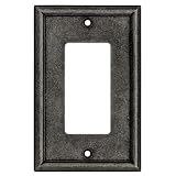 Liberty Hardware Pewter Framed GFI Outlet Wall Plates 2 pk.